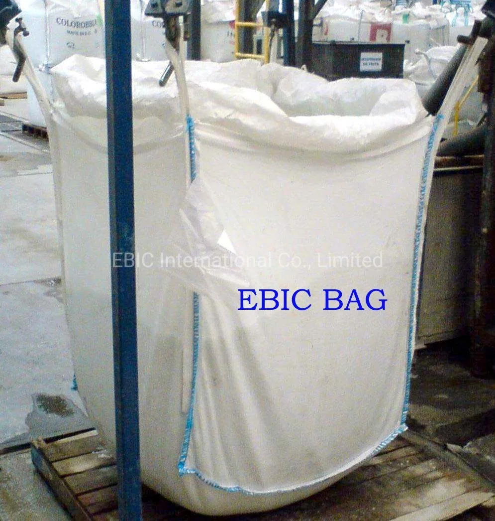 PP Building Sand Baffle Super Sack Ton Bulk FIBC Q Ventilated Firewood Mesh Fertilizer Cement Packing Woven Jumbo Big Bag