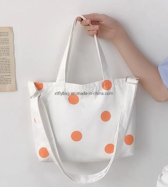 Custom Eco-Friendly Advertising Canvas Shopping Cotton Tote Bag with Logo Printed Organic Simple Bag