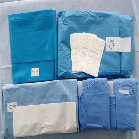 Cirúrgicos descartáveis esterilizados laparotomia Pediátrica Pack para uso médico