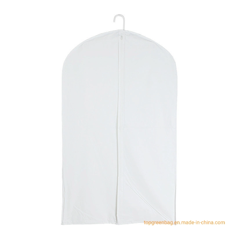 Custom Print Logo Long Suit Dust Cover Clothing Hanging Cotton Garment Bags