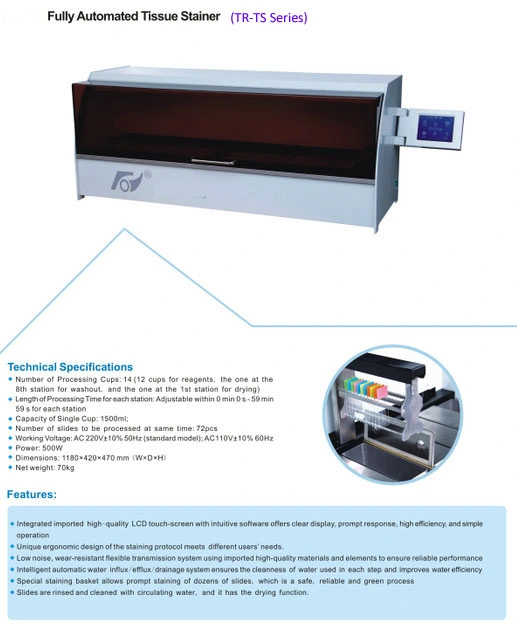 Tissue Dyeing Processor-Tissue Dyeing Machine-Histopathology Instrument-Automatic Tissue Stainer