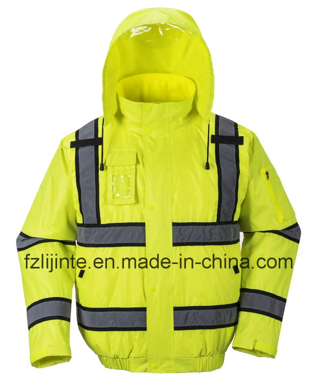 Winter High Visibility Safety Jacket Reflective Workwear