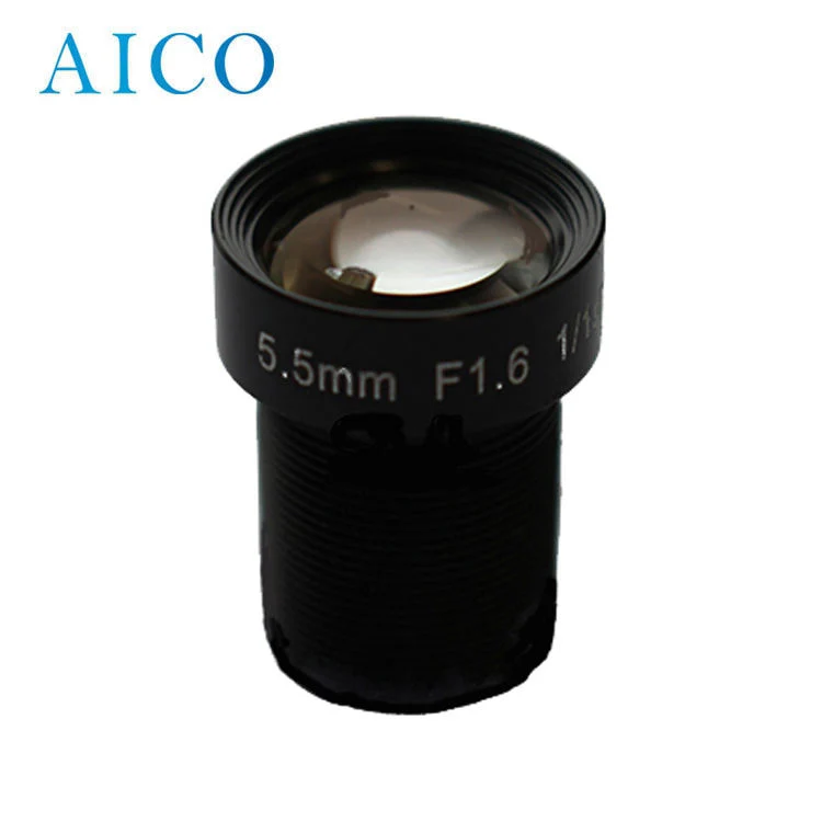 1/1.8" F1.6 F5.6 F6.0 F8.0 FL 5.5mm Megapixel M12 Macro Field S-Mount CCTV Board Mac Camera Lens for Small Range Distance Vision