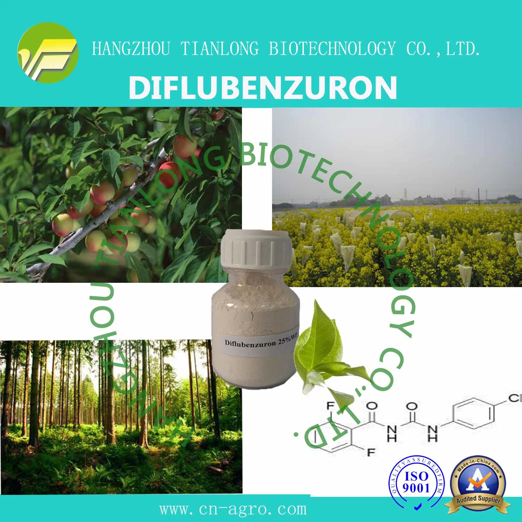 Insecticida Diflubenzuron 97%TC,98%TC CAS 35367-38-5