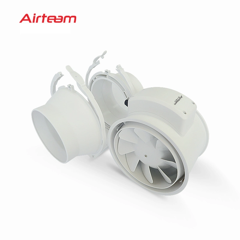 Aden Duct 4'' Mixed-Flow Ventilation Fan Circular Strongly Venting Inline Fan Kitchen Toilet Air Blower