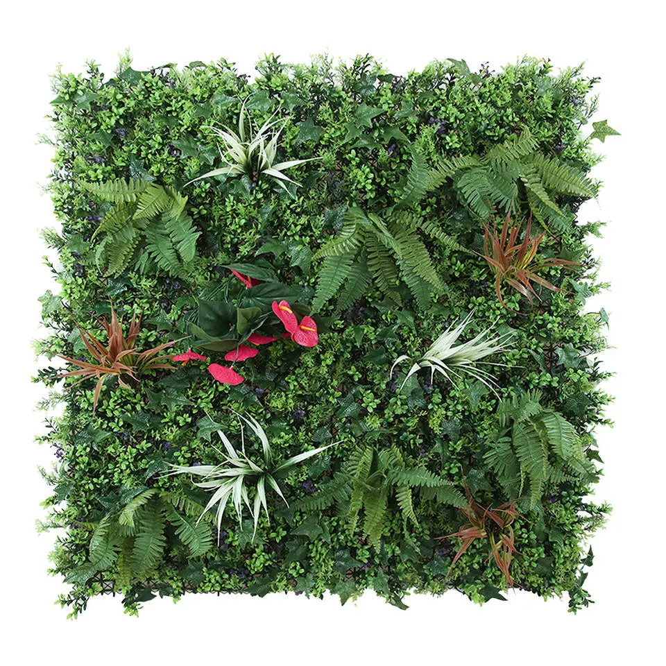 Wholesale/Supplier Indoor Garden Decoration Green Artificial Wall Plant Panel / Fire Retardant Anti-UV Outdoor Artificial Plant Wall