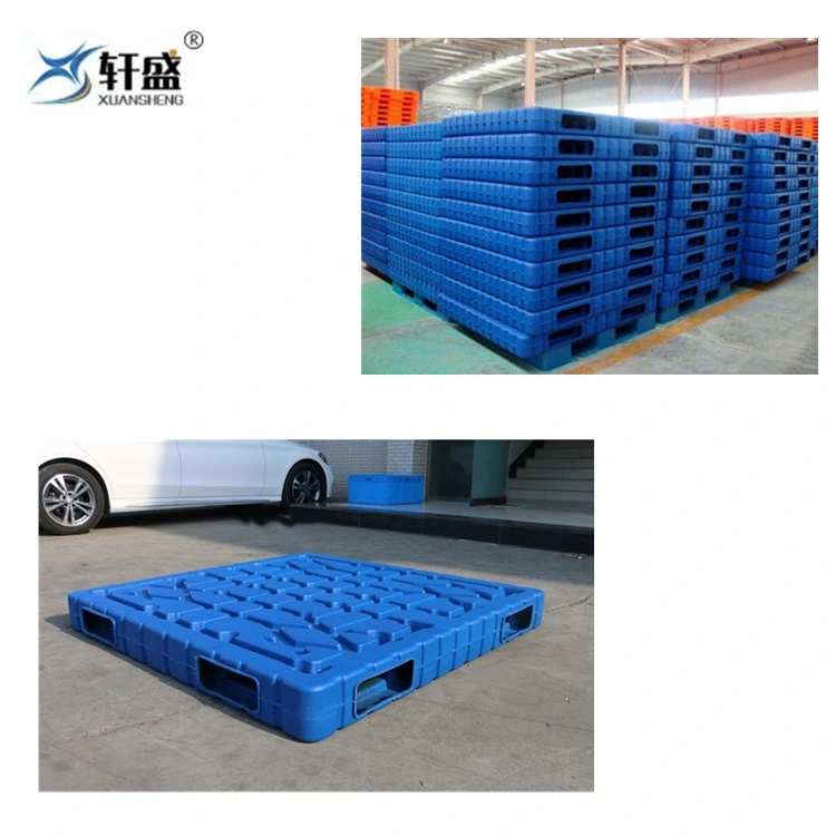 1200X1000mm Size Heavy Duty Stackable Double Sides Blow Molding Plastic Pallet