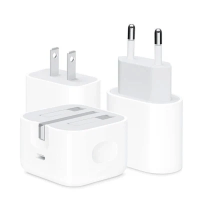 Зарядное устройство USB C 20 Вт для Apple US EU Au (Великобритания) Адаптер для путешествий типа C с вилкой для зарядного устройства I Phone 12-14