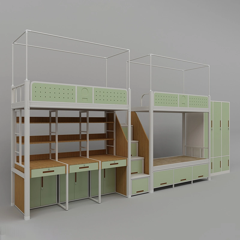 Steel School Dormitory Double Bunk Bed Triple Bunks Cheap Beds for Sale