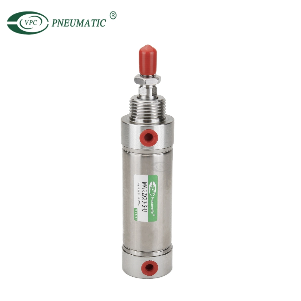 32mm Bore Stainless Steel Round Pneumatic Cylinders for Food Industry