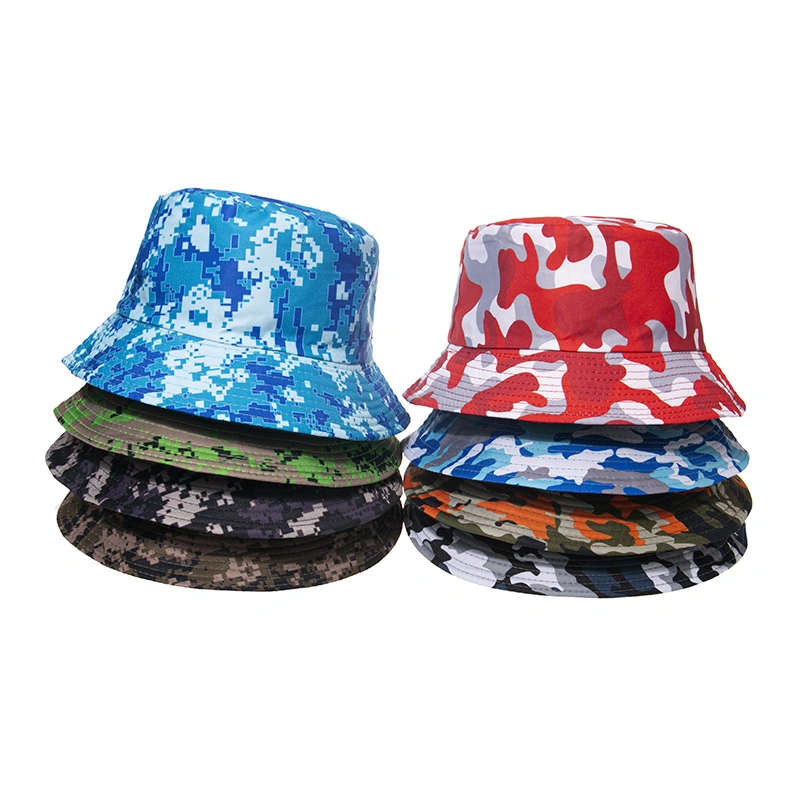 Sombra Protección del Sol Camuflaje exterior Fisherman Basin Bucket Hat