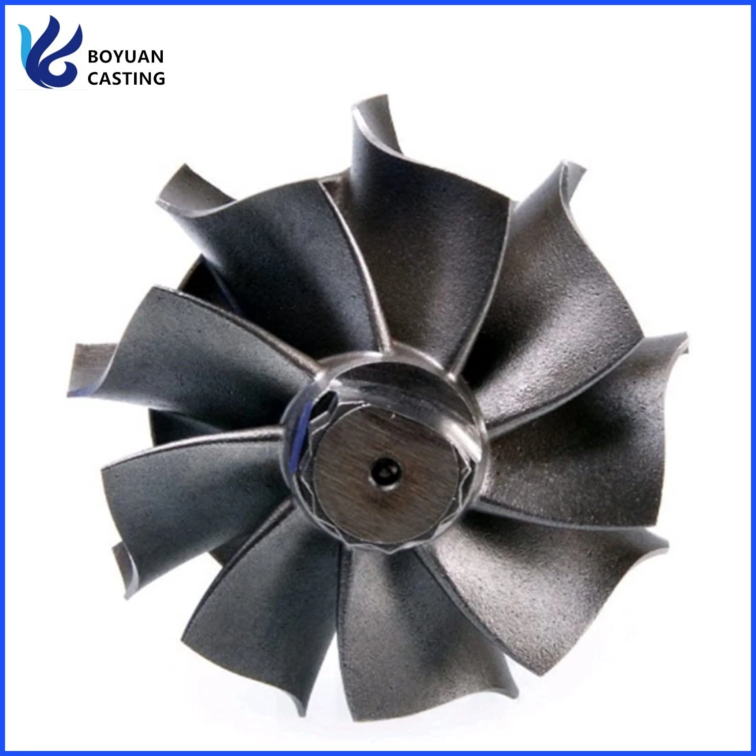 Nickel Based Alloy Precision Lost Wax Investment Vacuum Casting Turbine Wheel Used for Turbojet Diesel Engine Spare Parts