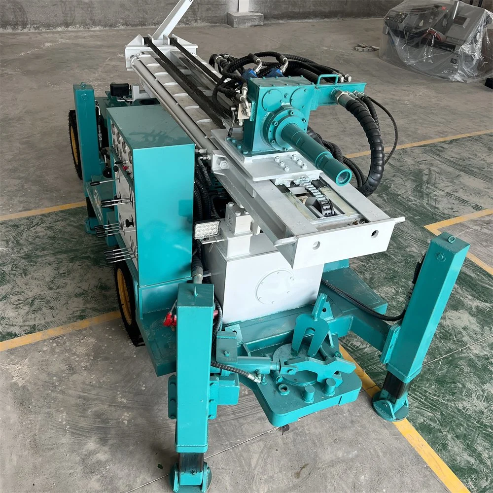 Four-Wheel Hydraulic Drilling 200m Deep Water Well Drilling Machine