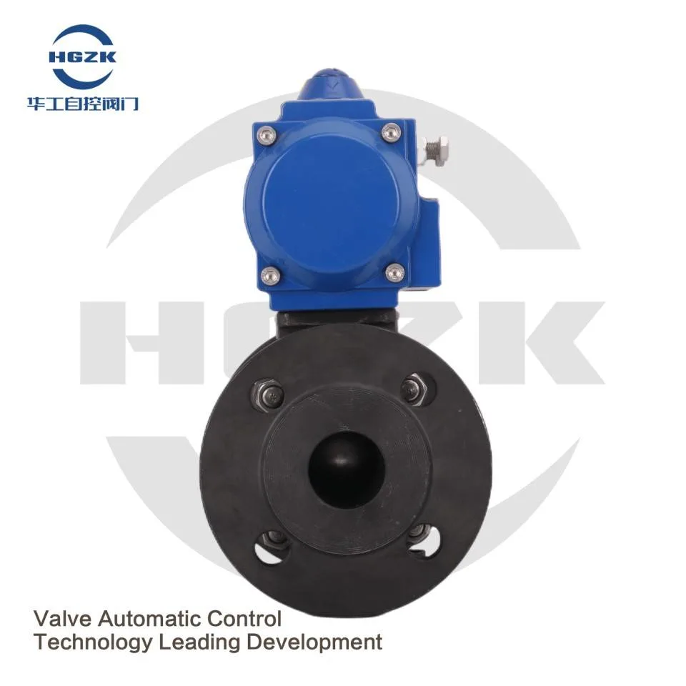 Cast Steel 2 PC Flange Industrial Valve