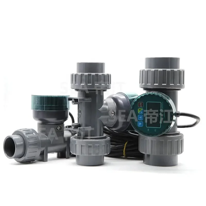 Digital Plastic Water Pipe Socket PVC Pipeline Flow Meter