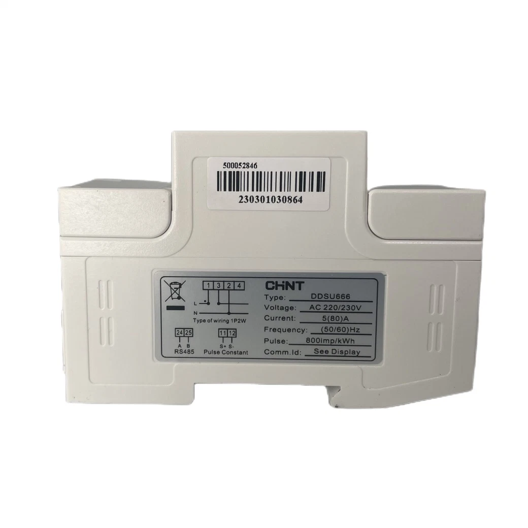 Chint Ddsu666 80A 60A 220V 230V 240V 2p RS485 Modbus Chnt Monitor Power Energy Single Phase Smart Meter for Inverters