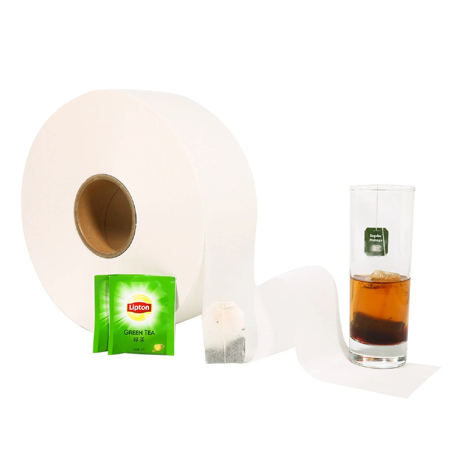 Abaca Pulp Heat Sealble Bleach Free Tea Bag Filter Paper in Roll