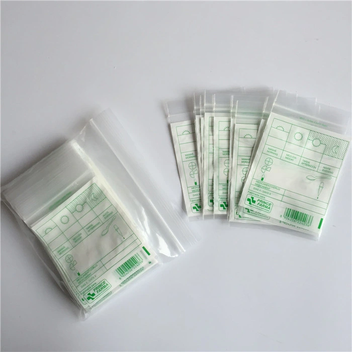 Customized Plastic Medical Zipper Bag for Pharmacy