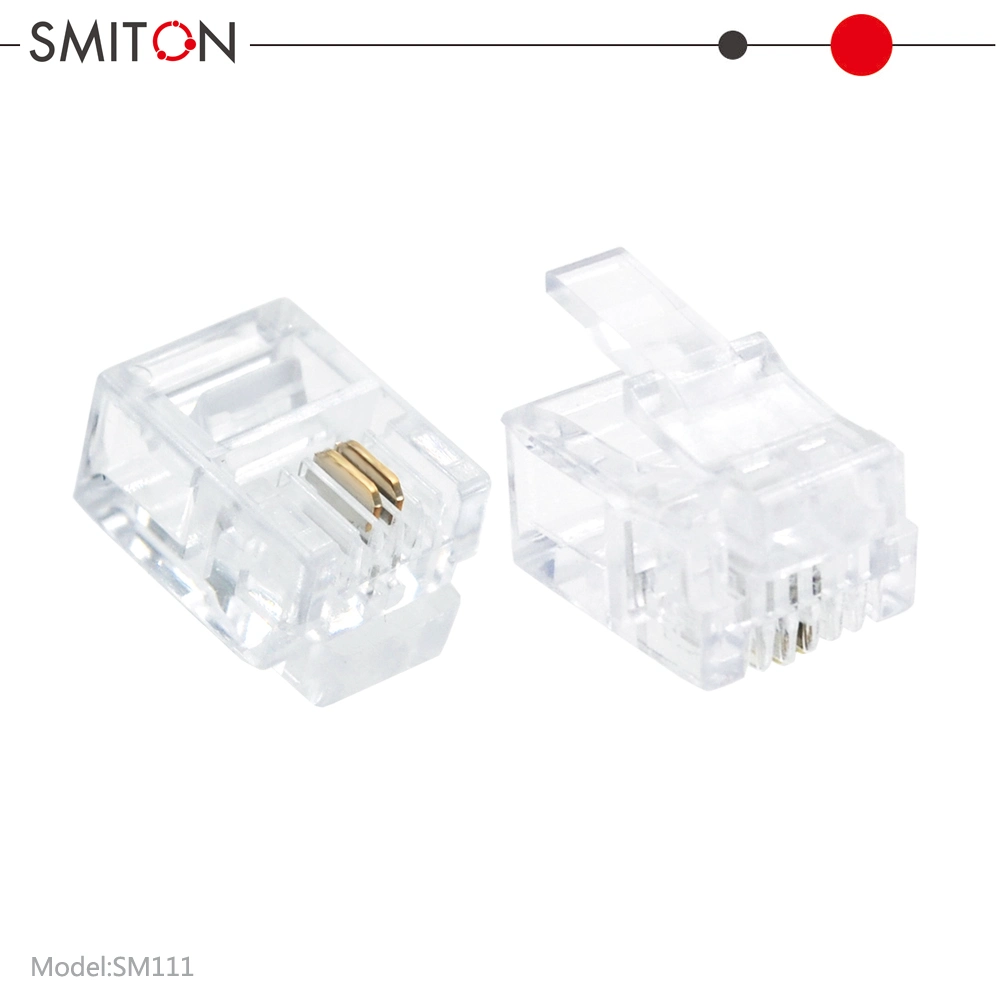 EXW RJ11 6p2c conector telefónico conector modular telefónico RJ11 RJ11 6p2c 6p4c ficha modular