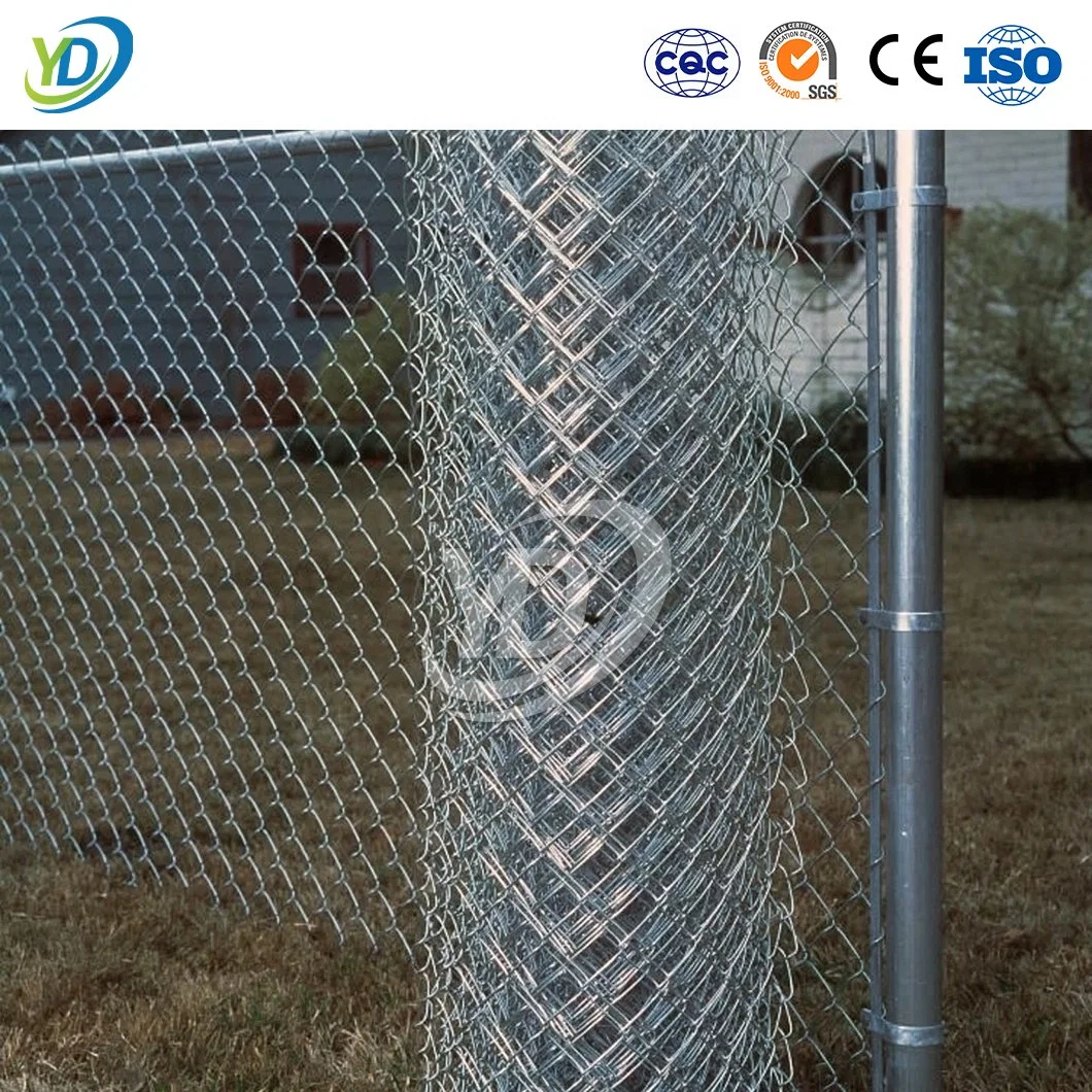 Yeeda alambre malla 4 FT cadena enlace Fence Fabricantes China Cadena de acero galvanizado de 100 X 100 mm de la cercada eléctrica de polialambre Cercado de enlace