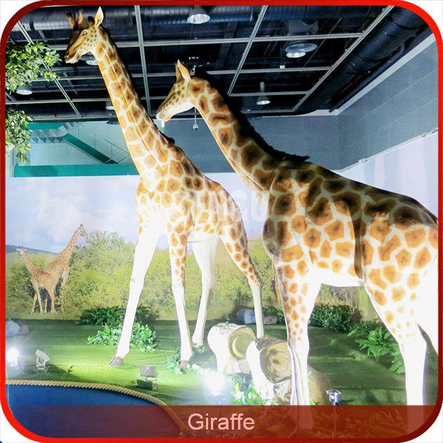 Los modelos educativos de la jirafa animales animatrónico