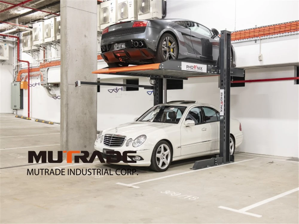 Equipo de estacionamiento de doble nivel para almacenamiento de automóviles en ascensor de estacionamiento