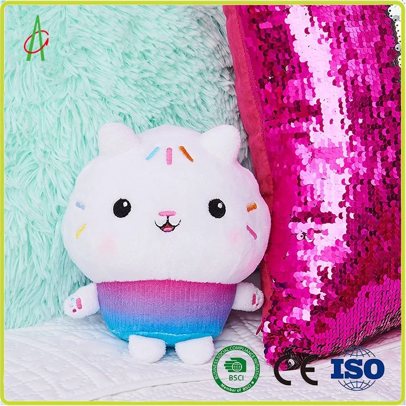 Soft Cute Cuddle Colorful Funny Adorable High quality/High cost performance  Stuffed Plush Cat