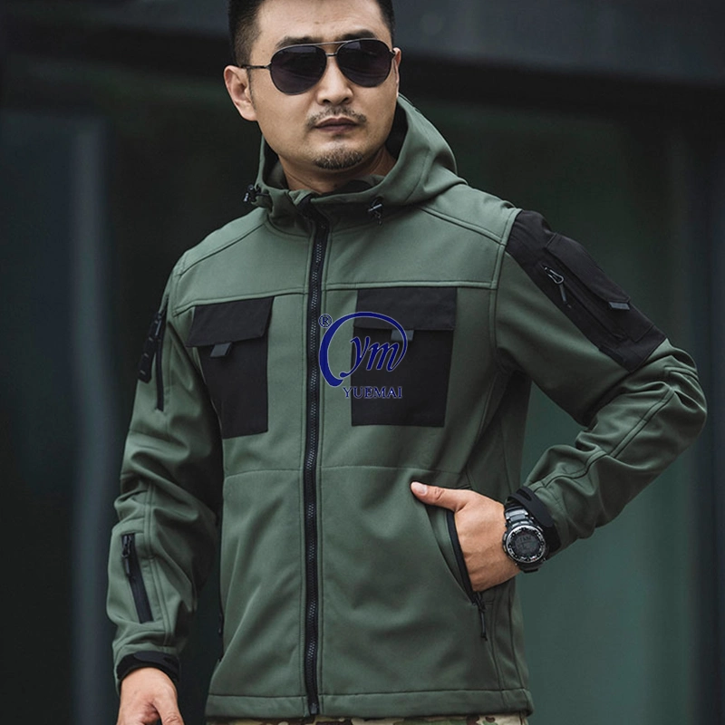 Yuemai Comfortable Breathable Outdoor Warm Military Tactical Softshell Jacket