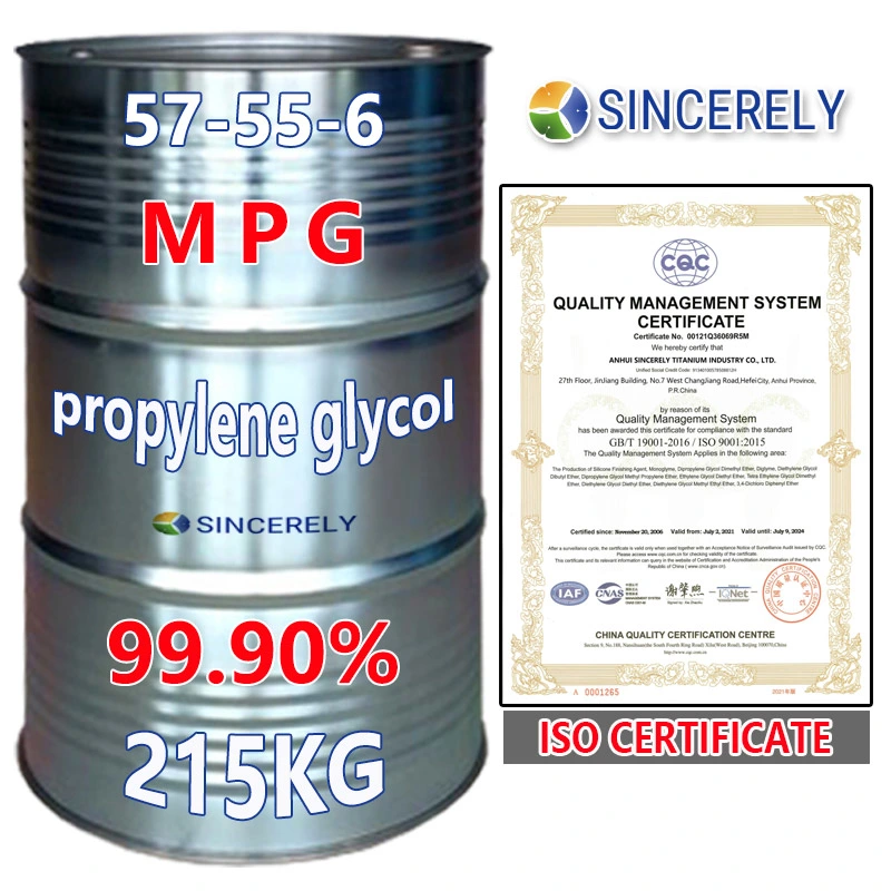 CAS 57-55-6 mpg / PG propilenglicol