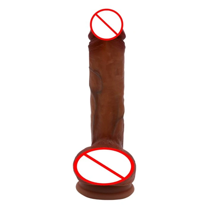 Dildo Realista para Iniciantes Pênis de Silicone Líquido Realístico com Pele Real para Brincadeira sem as Mãos, Estimulação do Ponto G Brinquedo Sexual Anal de 8,66" para Mulheres.