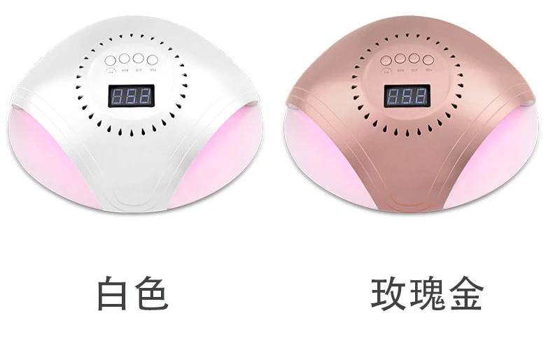 2 in 1 High Power 86W UV Lamp Red Light PRO Cure LED UV Rose Gold Nail Lamp Polish Dryer Gel Acrylic Dryer Lamps