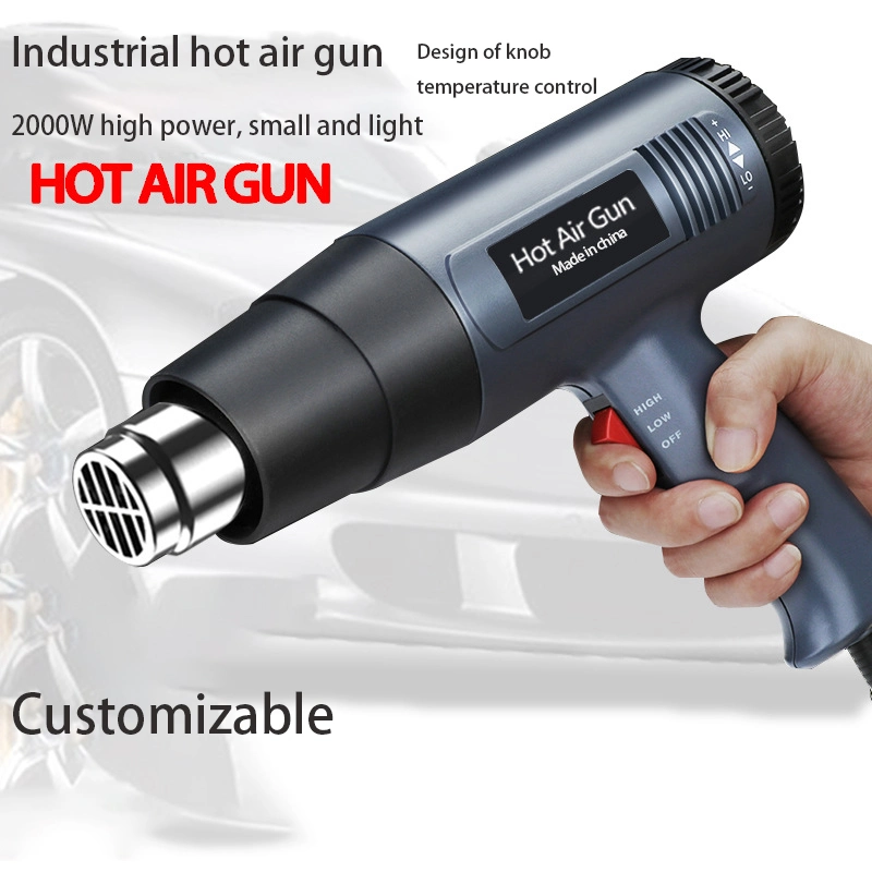 Pistolet thermique industriel à air chaud, 2 000 W, prise UE, pour Réparation mobile