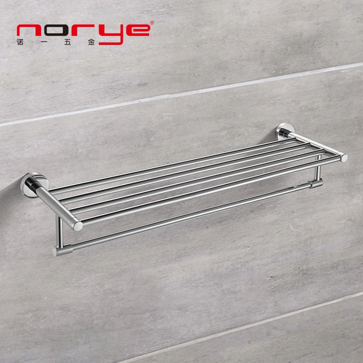 Factory Direct Towel Rack Hotel Wall Mounting Hardware Bathroom Racks Double Layer