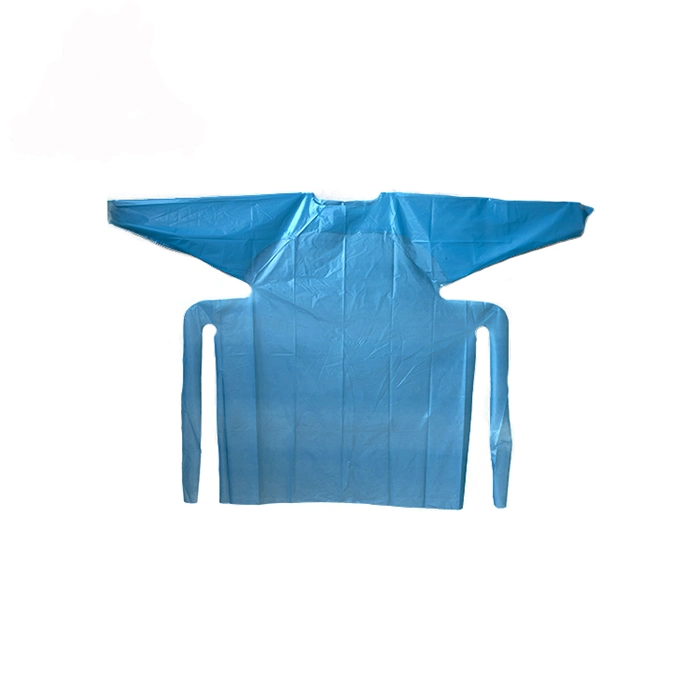 40 GSM PP PE Non Woven Surgical Disposable Isolation Gown Elastic Cuff Level 2