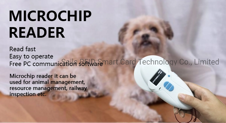 NFC Passive 134.2kHz Em4305 Livestock RFID Ear Tag Reader or Microchip Scanner