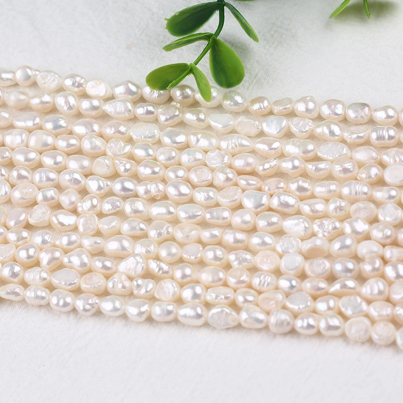 6-7mm Baroque Fresh Water Pearl Strand Fashion Pearl Necklaces Jewelry Making