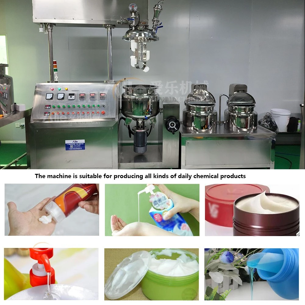 Automatic Cosmetics Paste Creams Vacuum Emulsifier Homogenizer Machine