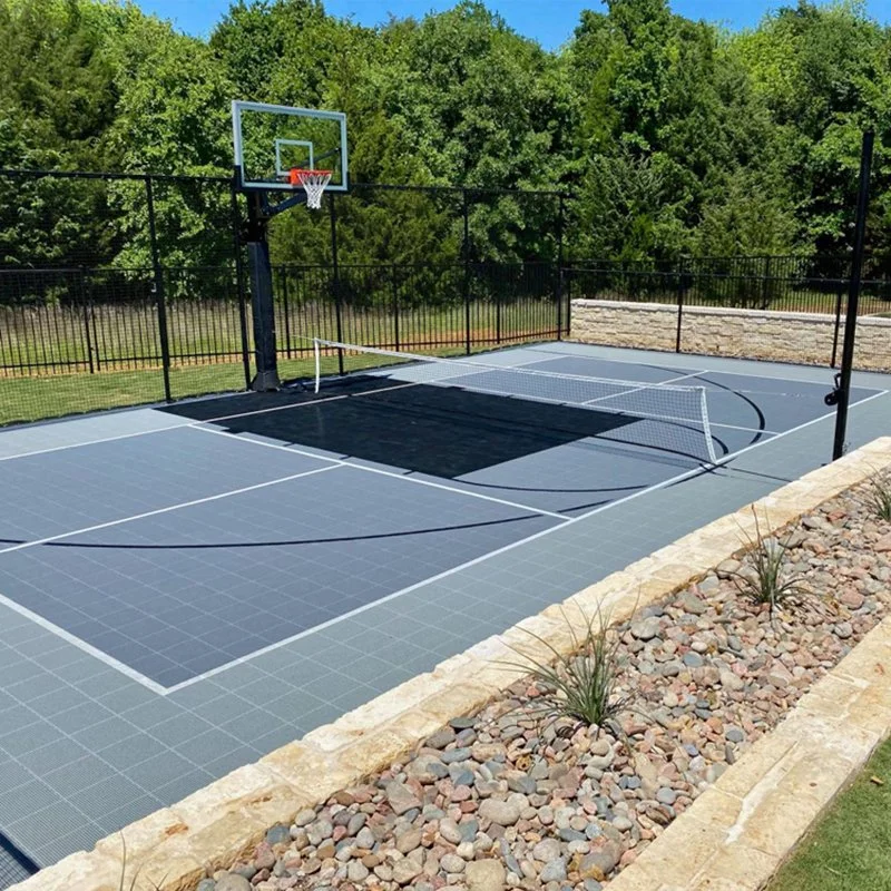 Interlocking Suspension Plastic Outdoor Sports Court Flooring Fiba Approved