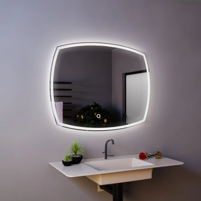 Внутреннее украшение Ванная Настенное зеркало со светодиодным освещением