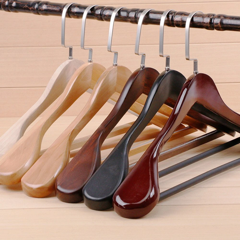 Russian Clothes/Coat/Suit Hangers of Wood, Plastic, Metal in White/Black/Natural-Professional Wooden Clothing Hangers&prime; Manufacturer