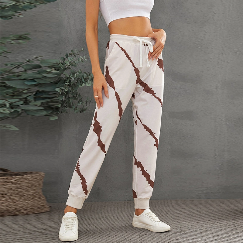 Fashion Casual Tie-Dyed Drawstring Elastic Waist Pants