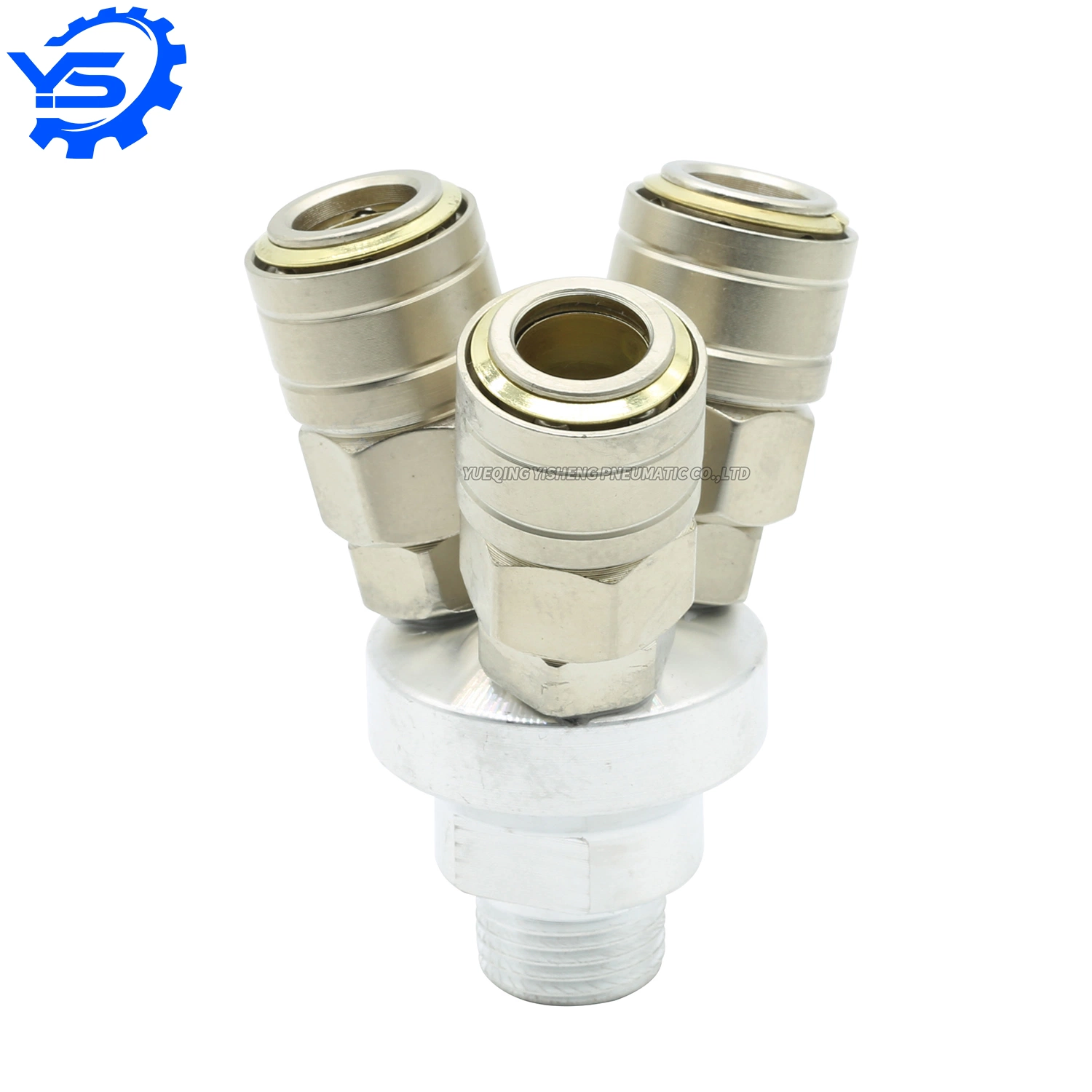 Pneumatic C-Type Air Pump Air Pipe Quick Connector Round Two Three Way Quick Coupling Connector