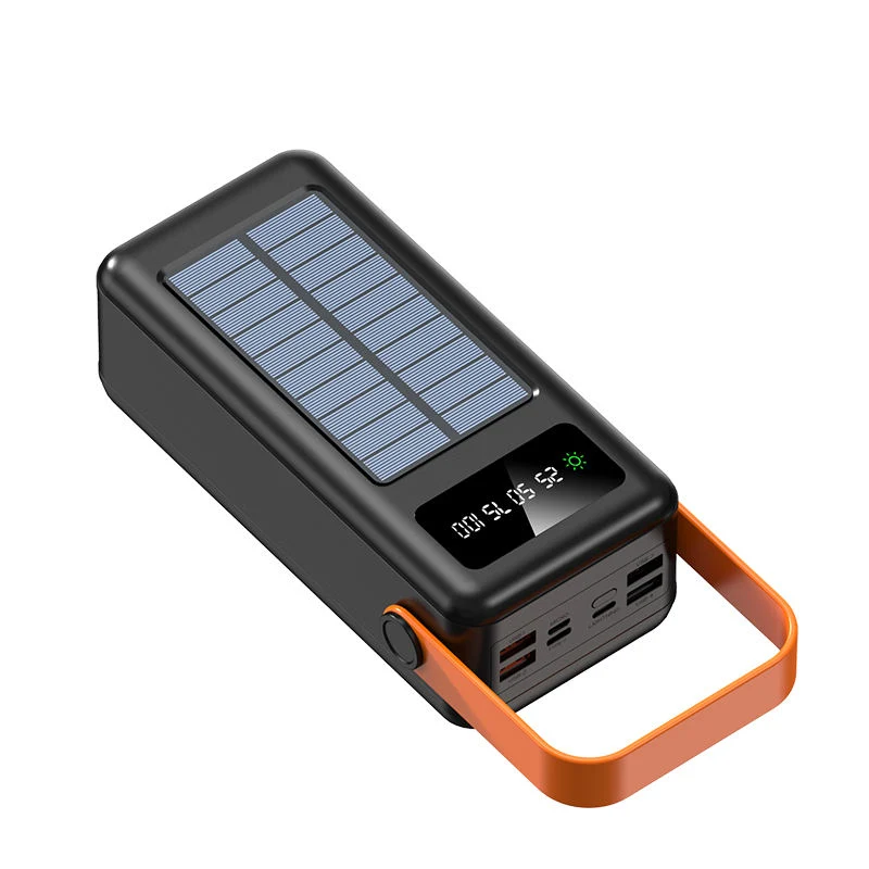 Li-Polymer Battery Travel Powerbank Rechargeable Solar 40000 Detachable One Drag Four Lines for Smart Phone