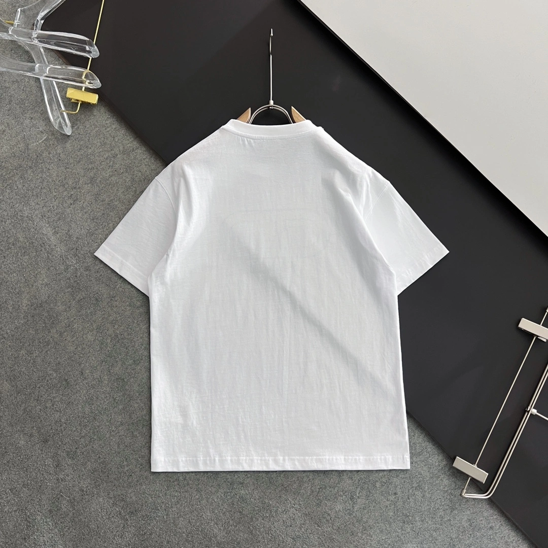 2023 Commerce de gros d'été de 100%COTON Nouvelle conception de la qualité de luxe 305GSM d'ajustement lâche col rond hommes Vêtements personnalisés s'