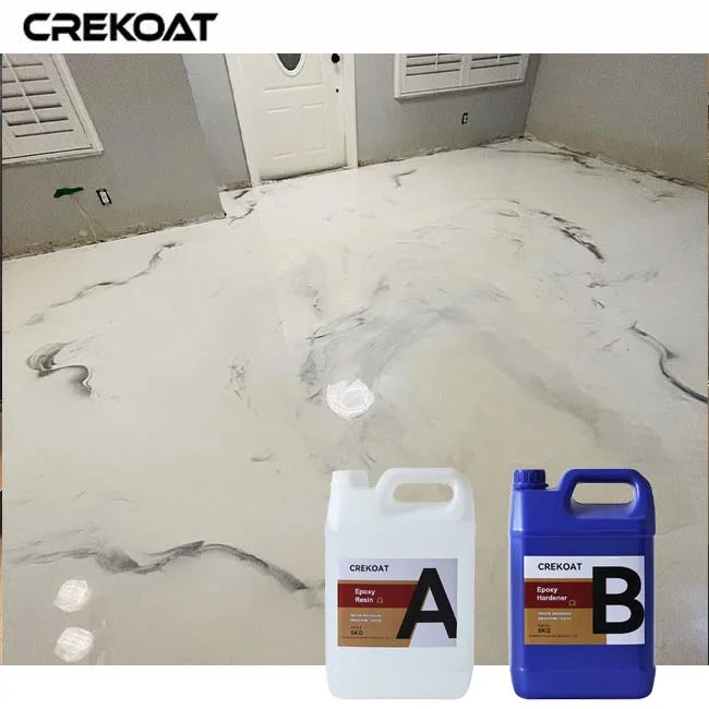 Resin Countertops Blue Metallic Epoxy of Urethane Topcoats