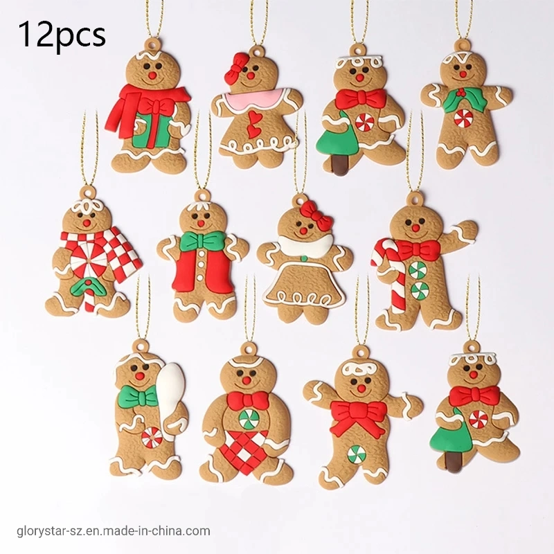 4/6/12 Sugar Cookie House Christmas Tree Ornaments Hanging Pendant Decoration