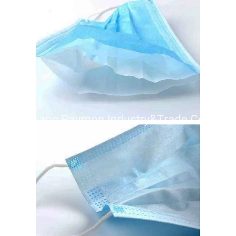 3 Ply Medical Disposable Surgical Face Mask, Non-Woven Facial Mask with Polypropylene