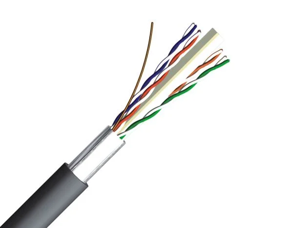 Gaine de protection intérieure en aluminium la rallonge de câble sur le fil de transmission d'ordinateur CAT CAT5e6 Câbles de réseau informatique