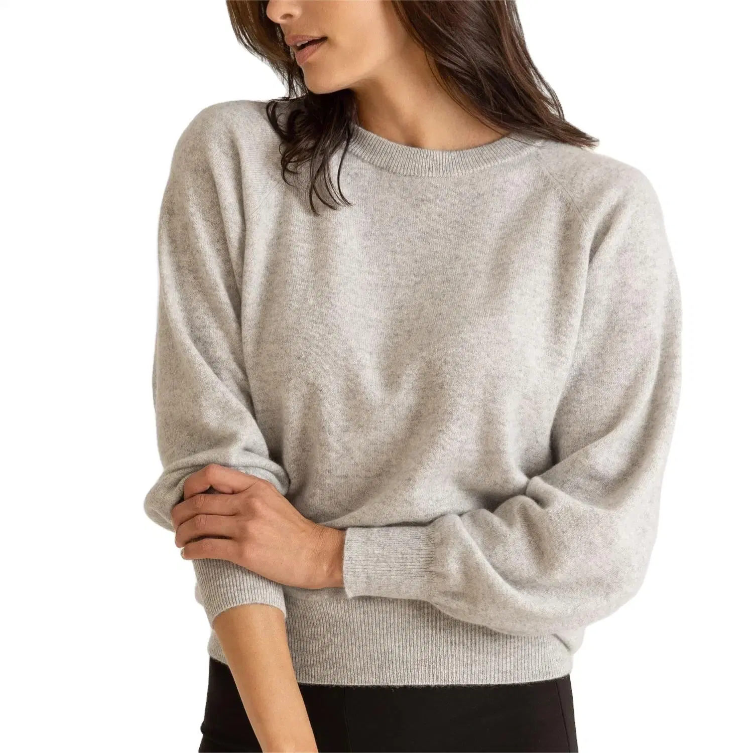 Sudadera de cuello redondo transpirable Classic Cashmere para mujer al por mayor