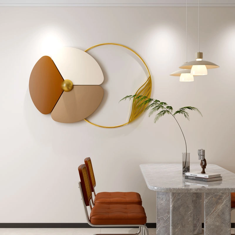 Neue Chinesische Stil Licht Luxus Metall Wanddekoration Abstrakte Wand Kunst für Wohnzimmer Veranda Sofa Hintergrund